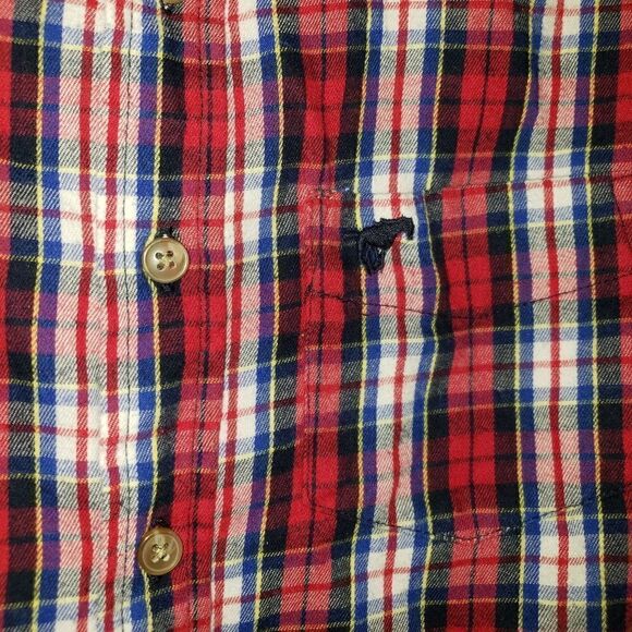 WRANGER PLAID BUTTON DOWN SHIRT SIZE BOYS LARGE 10/12 - Picture 2 of 4